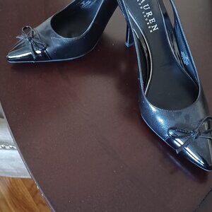 NWOT Ralph Lauren black slingbacks